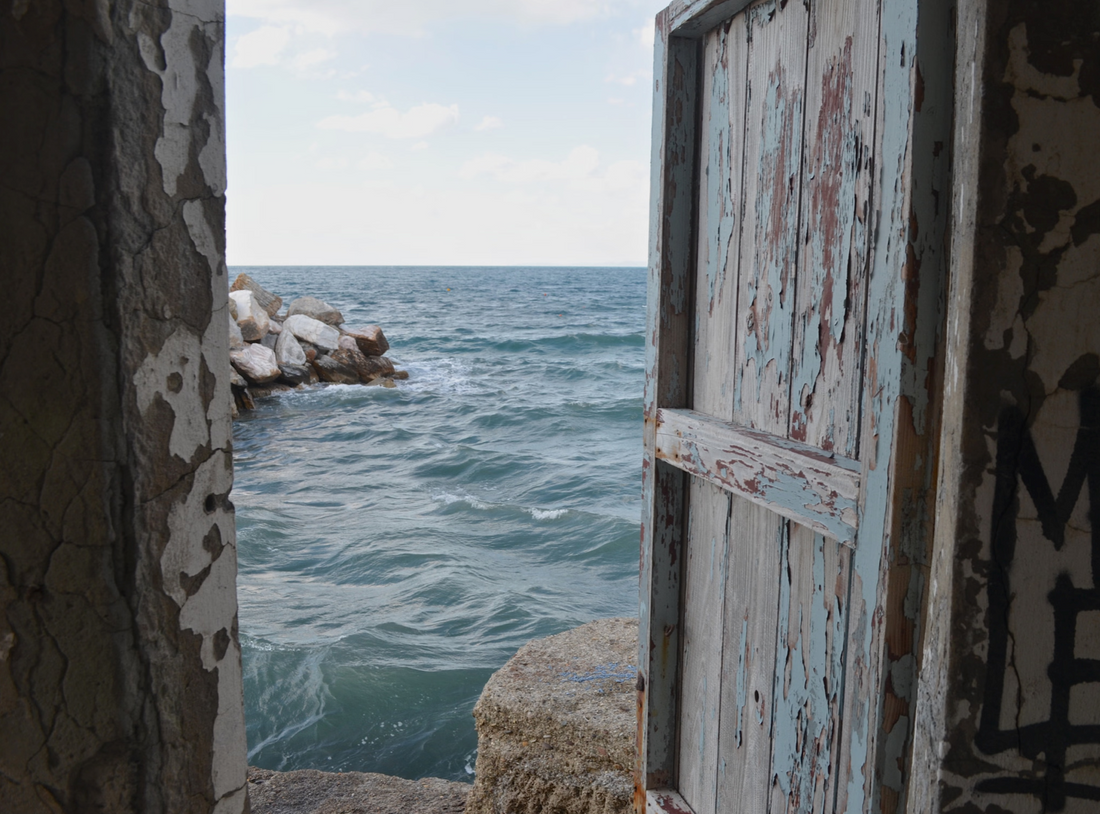 Open Door overlooking the Aegean Sea